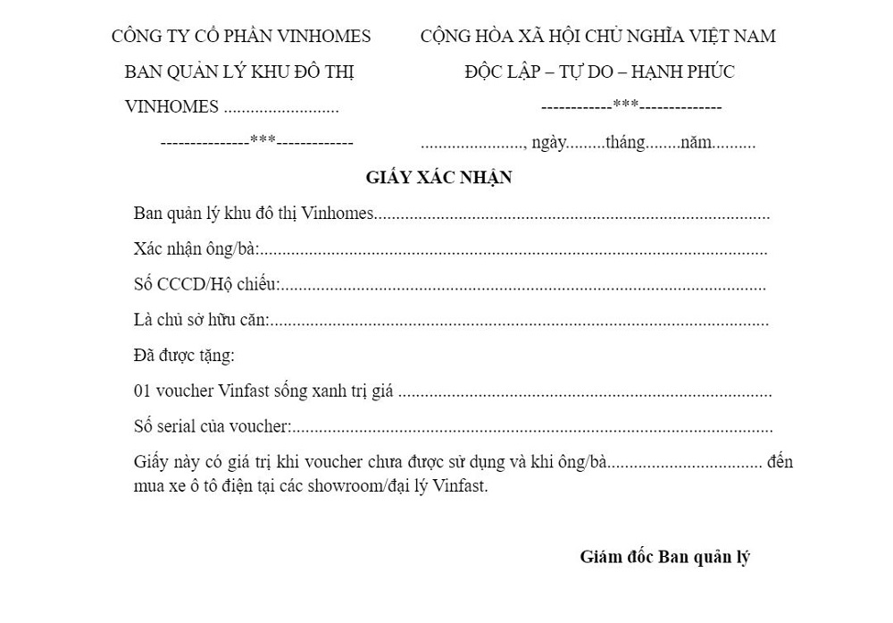 cách sử dụng voucher vinhomes mua xe điện vinfast sống xanh khi bị mất
