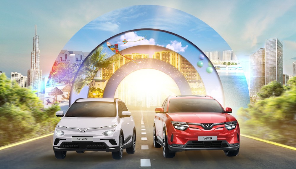 áp dụng voucher mua xe Vf 8 và VF e34