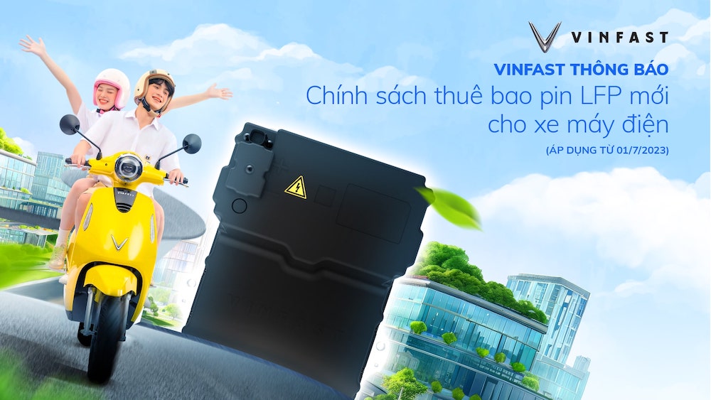 chính sách thuê bao pin lfp mới cho xe máy điện