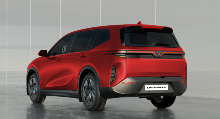 Ngoại thất xe VinFast Limo Green màu đỏ