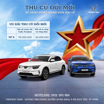 Thu cũ đổi mới xe VinFast VF 8