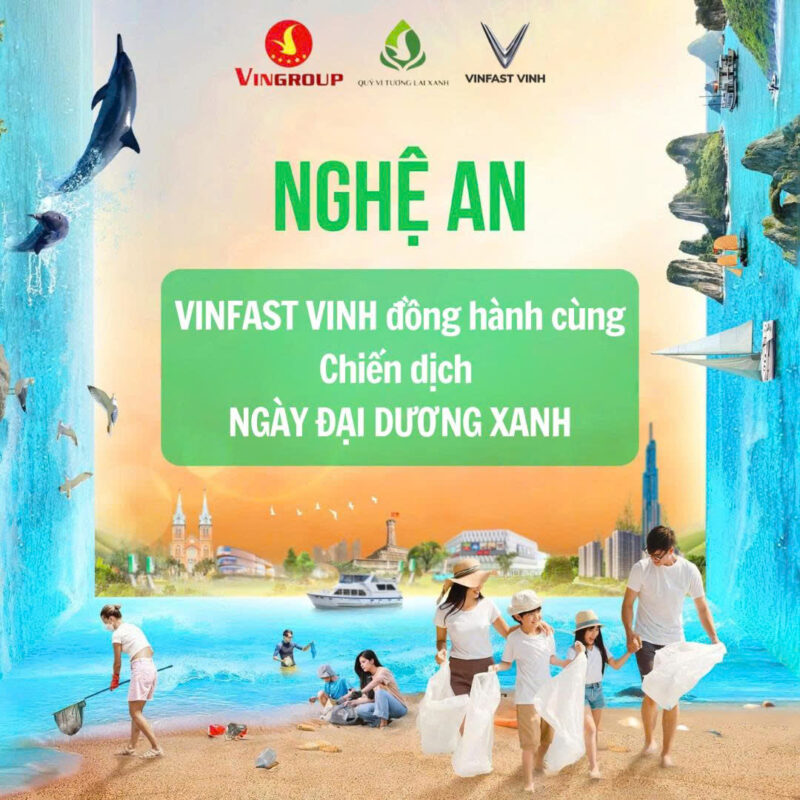 VinFast Vinh đồng hành cùng Chiến dịch “Ngày Đại dương Xanh” – Chung tay vì một hành tinh bền vững