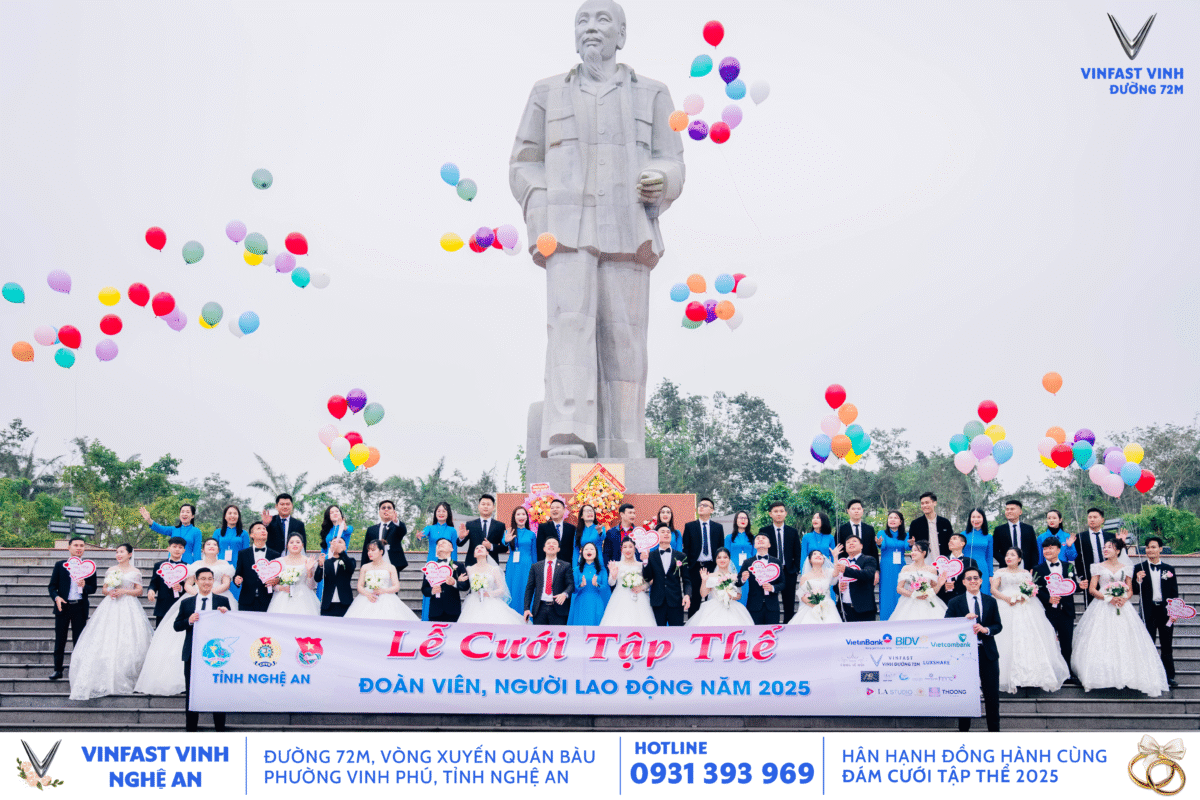 Đám cưới tập thể cùng LĐLĐ tỉnh Nghệ An