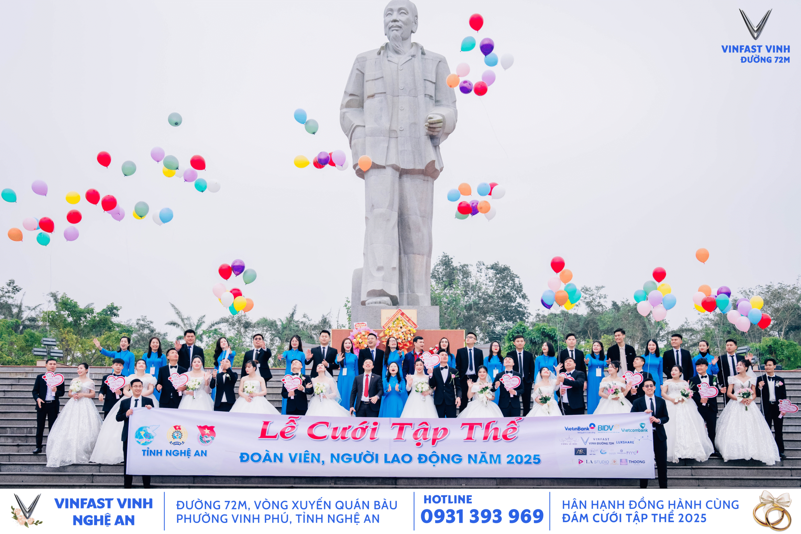 Đám cưới tập thể cùng LĐLĐ tỉnh Nghệ An